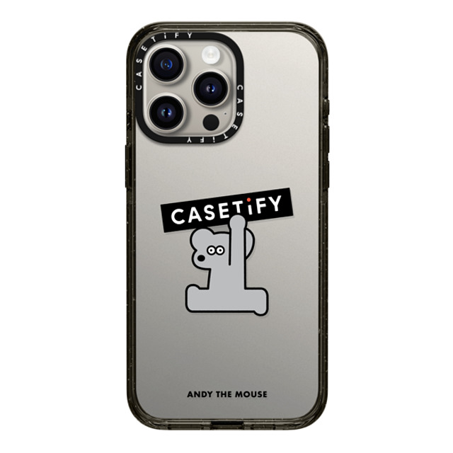 Seiji Matsumoto x CASETiFY iPhone 15 Pro Max ケース ブラック インパクトケース ANDY CASETiFY