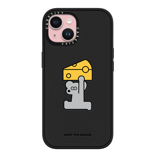 Seiji Matsumoto x CASETiFY iPhone 15 ケース マットブラック インパクトケース MagSafe対応 ANDY & CHEESE