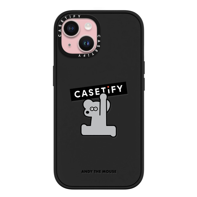 Seiji Matsumoto x CASETiFY iPhone 15 ケース マットブラック インパクトケース MagSafe対応 ANDY CASETiFY