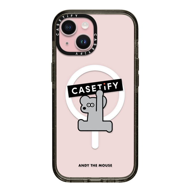 Seiji Matsumoto x CASETiFY iPhone 15 ケース ブラック インパクトケース MagSafe対応 ANDY CASETiFY