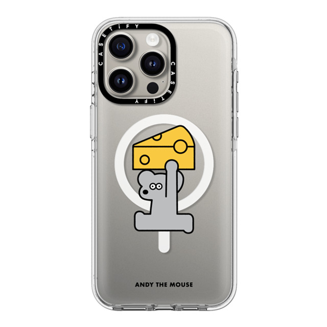 Seiji Matsumoto x CASETiFY iPhone 15 Pro Max ケース クリア クリア ケース MagSafe対応 ANDY & CHEESE