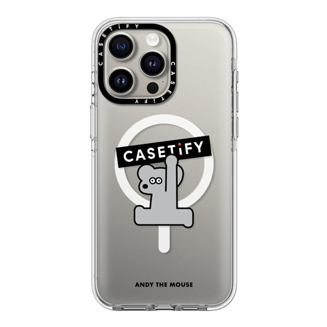 Seiji Matsumoto x CASETiFY iPhone 15 Pro Max ケース クリア クリア ケース MagSafe対応 ANDY CASETiFY