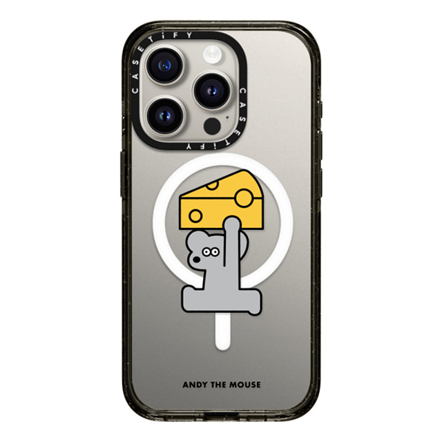 Seiji Matsumoto x CASETiFY iPhone 15 Pro ケース ブラック インパクトケース MagSafe対応 ANDY & CHEESE