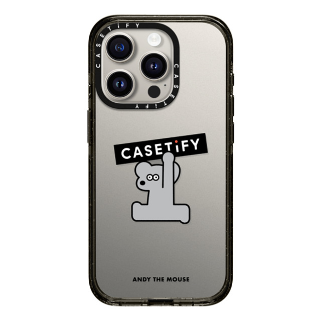 Seiji Matsumoto x CASETiFY iPhone 15 Pro ケース ブラック インパクトケース ANDY CASETiFY