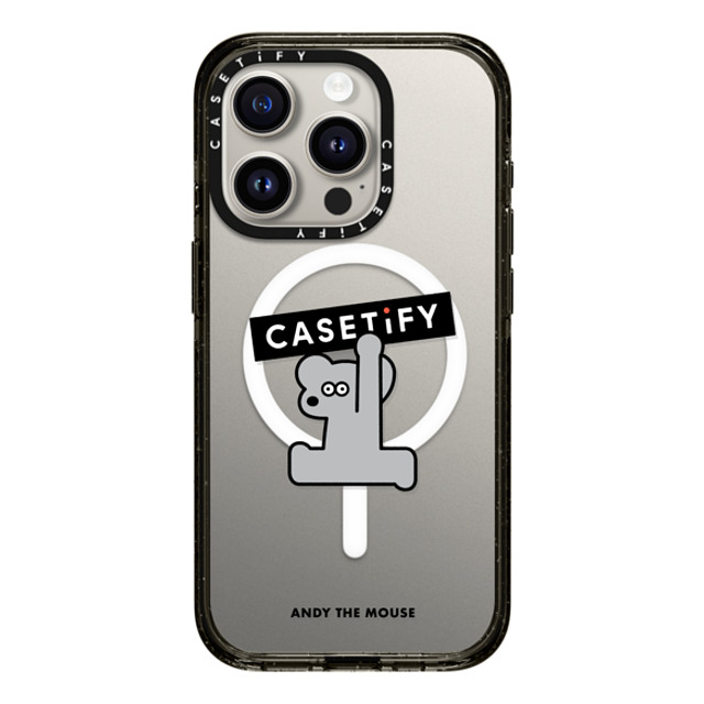 Seiji Matsumoto x CASETiFY iPhone 15 Pro ケース ブラック インパクトケース MagSafe対応 ANDY CASETiFY