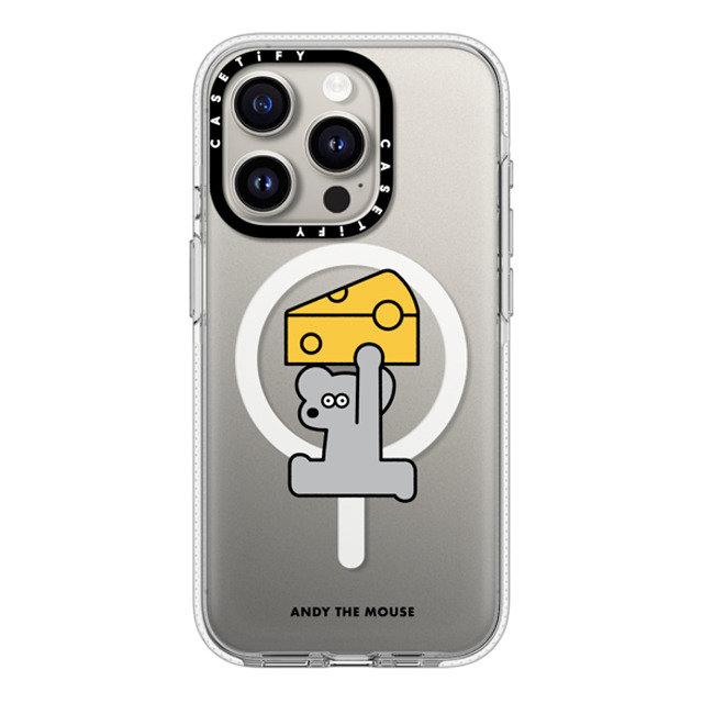 Seiji Matsumoto x CASETiFY iPhone 15 Pro ケース クリア クリア ケース MagSafe対応 ANDY & CHEESE