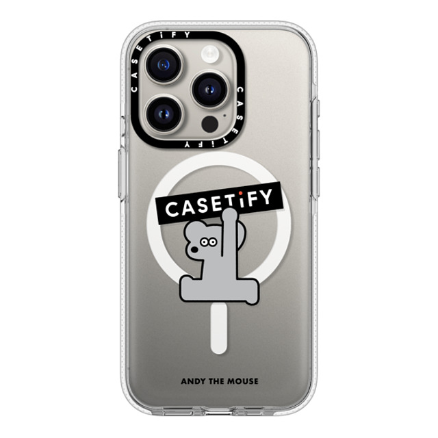 Seiji Matsumoto x CASETiFY iPhone 15 Pro ケース クリア クリア ケース MagSafe対応 ANDY CASETiFY