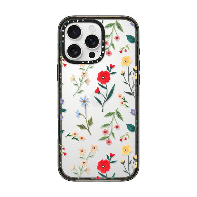 Ploypisut x CASETiFY iPhone 16 Pro Max ケース Summer,Floral ブラック インパクトケース Summer Floral Back to School Ploypisut x CASETiFY iPhone 16 Pro Max ケース Summer,Floral ブラック インパクトケース Summer Floral Back to School