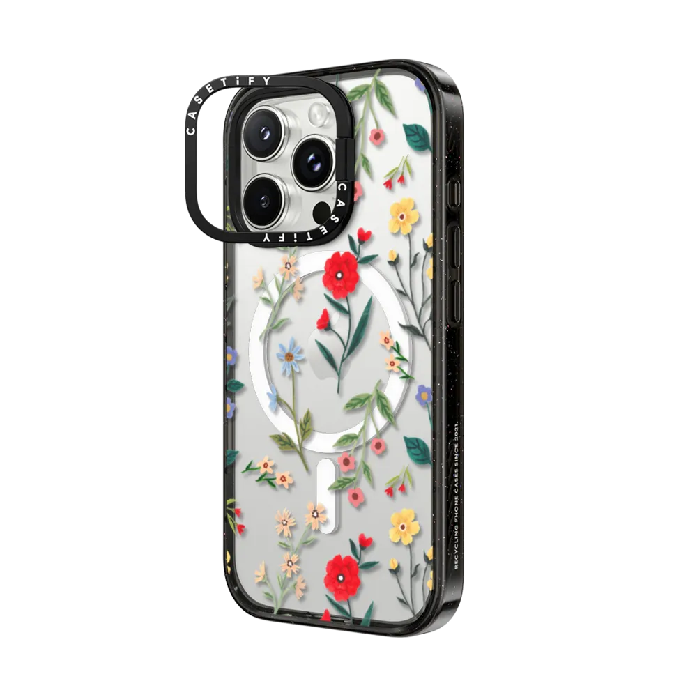 Impact Ring Stand iPhone 16 Pro Max Case MagSafe Compatible - Summer Floral