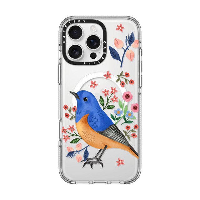Ploypisut x CASETiFY iPhone 16 Pro Max ケース Summer クリア クリア ケース MagSafe対応 Blue Bird Back to School Ploypisut x CASETiFY iPhone 16 Pro Max ケース Summer クリア クリア ケース MagSafe対応 Blue Bird Back to School