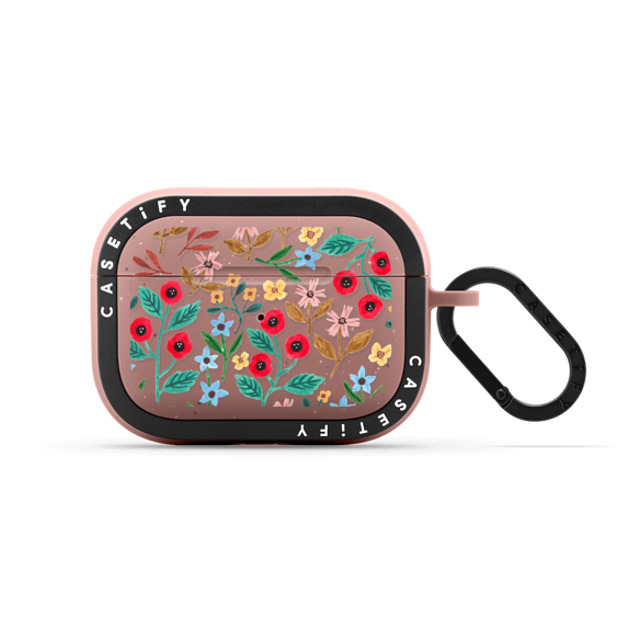 Ploypisut x CASETiFY AirPods Pro 2 Matte Dusty Rose バウンス ケース Colorful Floral Airpods Case Ploypisut x CASETiFY AirPods Pro 2 Matte Dusty Rose バウンス ケース Colorful Floral Airpods Case