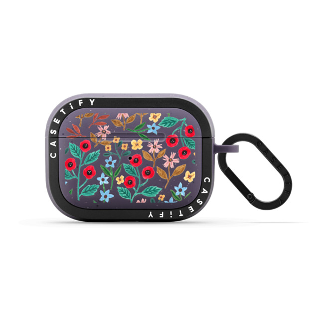 Ploypisut x CASETiFY AirPods Pro Summer,Floral Matte Deep Purple バウンス ケース Colorful Floral Airpods Case Back to School Ploypisut x CASETiFY AirPods Pro Summer,Floral Matte Deep Purple バウンス ケース Colorful Floral Airpods Case Back to School