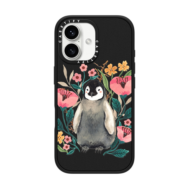 Ploypisut x CASETiFY iPhone 16 Case Summer,Floral Matte Black Impact Case MagSafe Compatible Cute Penguin Father's Day Ploypisut x CASETiFY iPhone 16 Case Summer,Floral Matte Black Impact Case MagSafe Compatible Cute Penguin Father's Day
