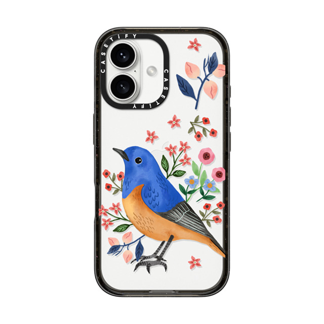 Ploypisut x CASETiFY iPhone 16 Case Summer Black インパクトケース Blue Bird Mother's Day Ploypisut x CASETiFY iPhone 16 Case Summer Black インパクトケース Blue Bird Mother's Day