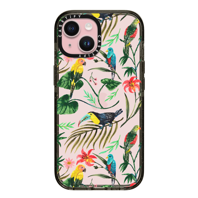 Ploypisut x CASETiFY iPhone 15 Case Summer,Floral Black インパクトケース Tropical Birds Mother's Day Ploypisut x CASETiFY iPhone 15 Case Summer,Floral Black インパクトケース Tropical Birds Mother's Day