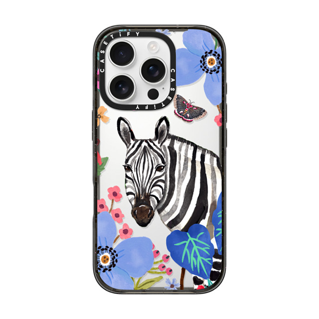Ploypisut x CASETiFY iPhone 16 Pro Case Summer,Animal Black インパクトケース Zebra Mother's Day Ploypisut x CASETiFY iPhone 16 Pro Case Summer,Animal Black インパクトケース Zebra Mother's Day