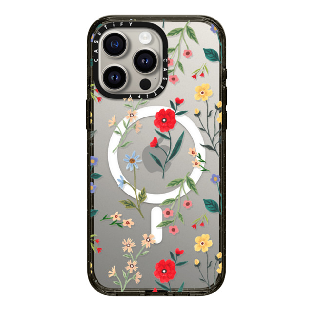 Ploypisut x CASETiFY iPhone 15 Pro Max Case Summer,Floral Black Impact Case MagSafe Compatible Summer Floral Back to School Ploypisut x CASETiFY iPhone 15 Pro Max Case Summer,Floral Black Impact Case MagSafe Compatible Summer Floral Back to School