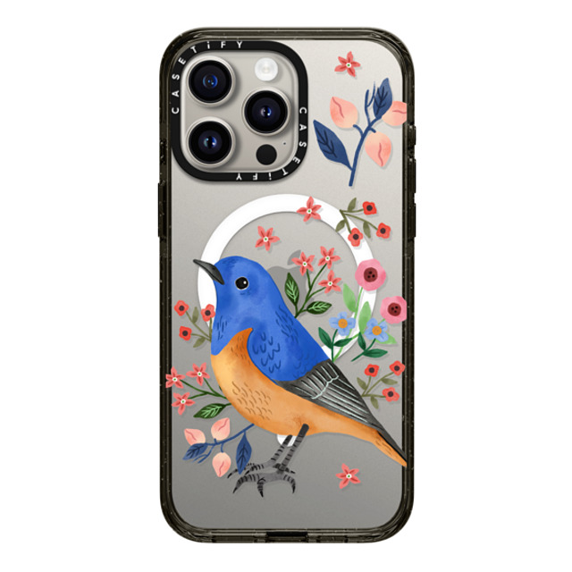 Ploypisut x CASETiFY iPhone 15 Pro Max Case Summer Black Impact Case MagSafe Compatible Blue Bird Back to School Ploypisut x CASETiFY iPhone 15 Pro Max Case Summer Black Impact Case MagSafe Compatible Blue Bird Back to School