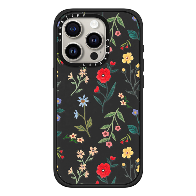 Ploypisut x CASETiFY iPhone 15 Pro ケース Summer,Floral マットブラック インパクトケース MagSafe対応 Summer Floral Back to School Ploypisut x CASETiFY iPhone 15 Pro ケース Summer,Floral マットブラック インパクトケース MagSafe対応 Summer Floral Back to School