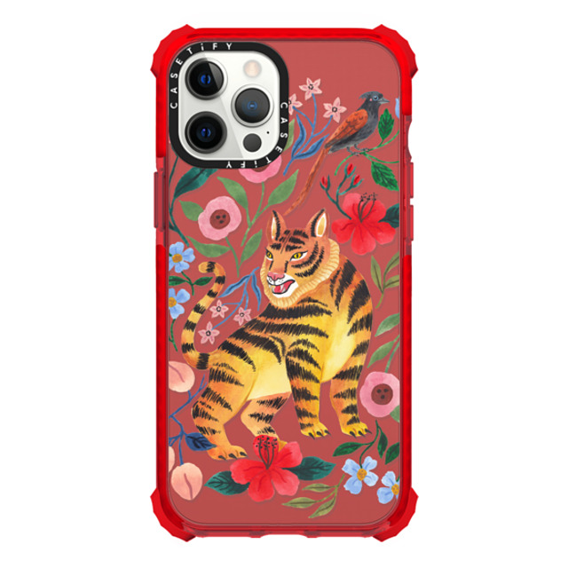 Ploypisut x CASETiFY iPhone 12 Pro Max ケース レッド ウルトラインパクトケース Lucky Roar