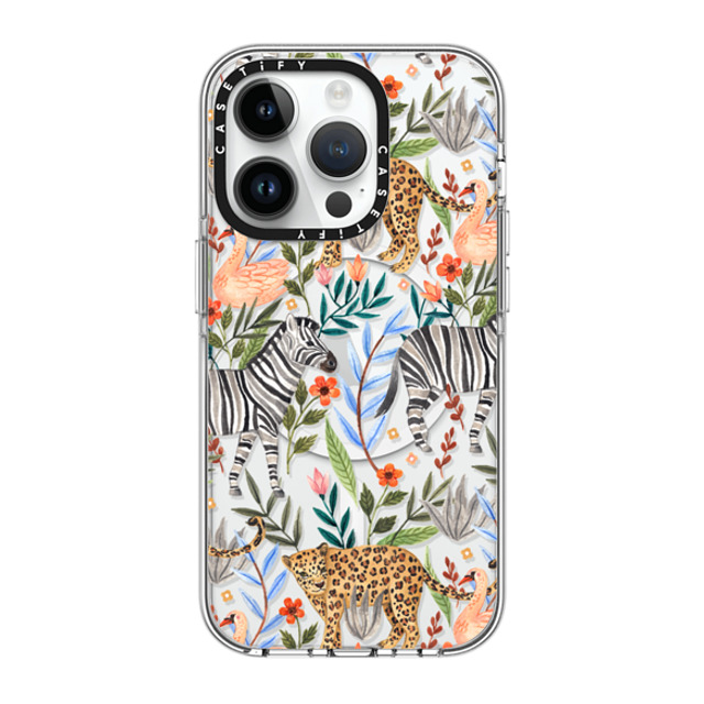 Ploypisut x CASETiFY iPhone 14 Pro Case Clear Clear Case MagSafe Compatible Moody Jungle Ploypisut x CASETiFY iPhone 14 Pro Case Clear Clear Case MagSafe Compatible Moody Jungle