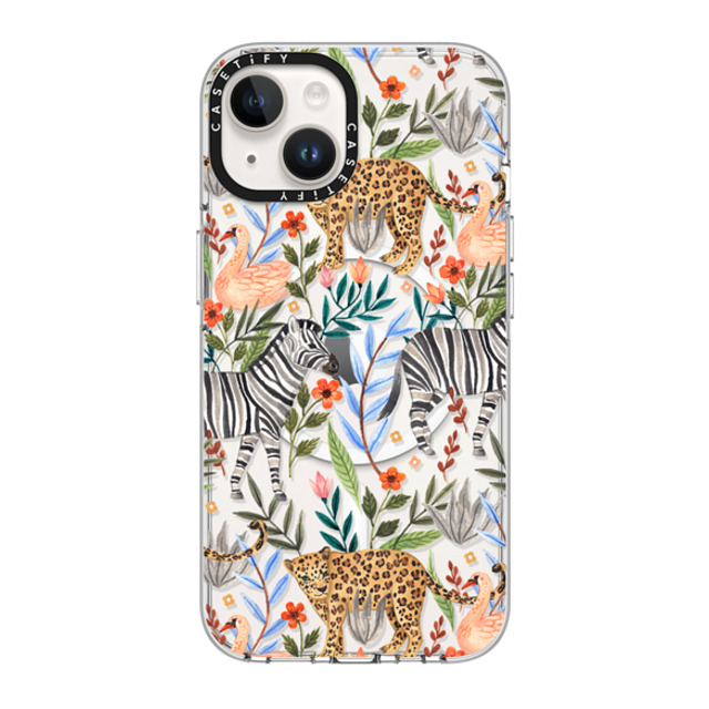 Ploypisut x CASETiFY iPhone 14 Case Clear Clear Case MagSafe Compatible Moody Jungle Ploypisut x CASETiFY iPhone 14 Case Clear Clear Case MagSafe Compatible Moody Jungle