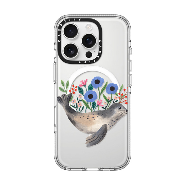 Ploypisut x CASETiFY iPhone 16 Pro ケース Summer,Animal クリア クリア ケース MagSafe対応 Seal Back to School Ploypisut x CASETiFY iPhone 16 Pro ケース Summer,Animal クリア クリア ケース MagSafe対応 Seal Back to School