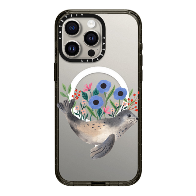 Ploypisut x CASETiFY iPhone 15 Pro Max ケース Summer,Animal ブラック インパクトケース MagSafe対応 Seal Back to School Ploypisut x CASETiFY iPhone 15 Pro Max ケース Summer,Animal ブラック インパクトケース MagSafe対応 Seal Back to School