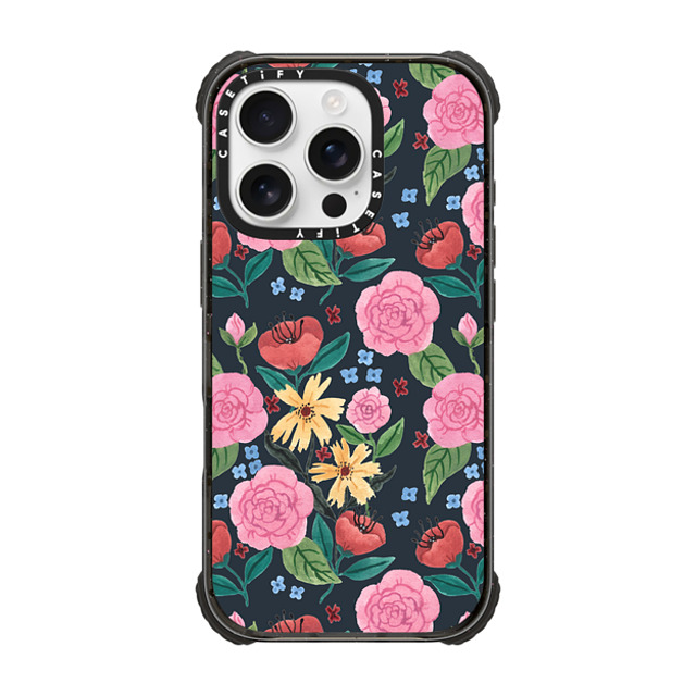 Ploypisut x CASETiFY iPhone 16 Pro Case Summer,Floral ブラック ウルトラ インパクトケース MagSafe 対応 Spring Flower D Mother's Day Ploypisut x CASETiFY iPhone 16 Pro Case Summer,Floral ブラック ウルトラ インパクトケース MagSafe 対応 Spring Flower D Mother's Day