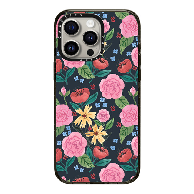Ploypisut x CASETiFY iPhone 15 Pro Max Case Summer,Floral ブラック インパクトケース MagSafe対応 Spring Flower D Mother's Day Ploypisut x CASETiFY iPhone 15 Pro Max Case Summer,Floral ブラック インパクトケース MagSafe対応 Spring Flower D Mother's Day
