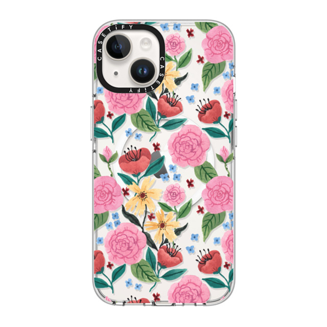 Ploypisut x CASETiFY iPhone 14 Case Clear Clear Case MagSafe Compatible Spring Flower Ploypisut x CASETiFY iPhone 14 Case Clear Clear Case MagSafe Compatible Spring Flower