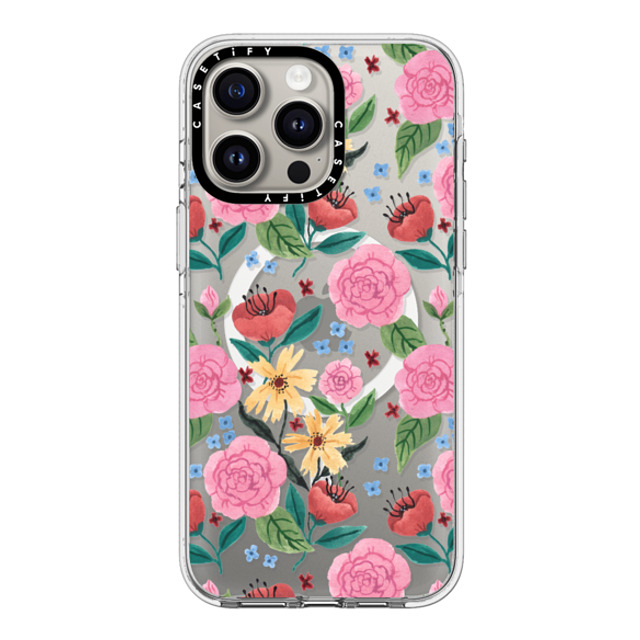 Ploypisut x CASETiFY iPhone 15 Pro Max Case Clear Clear Case MagSafe Compatible Spring Flower Ploypisut x CASETiFY iPhone 15 Pro Max Case Clear Clear Case MagSafe Compatible Spring Flower