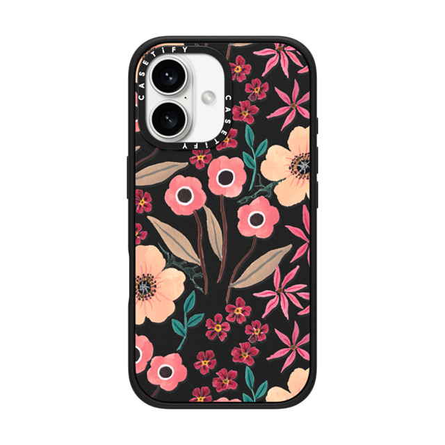 Ploypisut x CASETiFY iPhone 16 ケース Summer,Floral マットブラック インパクトケース MagSafe対応 Pink Floral Father's Day Ploypisut x CASETiFY iPhone 16 ケース Summer,Floral マットブラック インパクトケース MagSafe対応 Pink Floral Father's Day