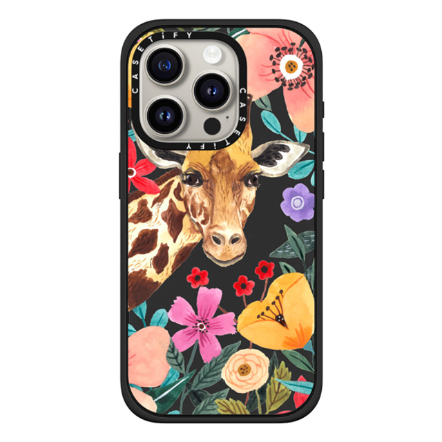 Ploypisut x CASETiFY iPhone 15 Pro ケース Summer,Animal マットブラック インパクトケース MagSafe対応 Giraffe Back to School Ploypisut x CASETiFY iPhone 15 Pro ケース Summer,Animal マットブラック インパクトケース MagSafe対応 Giraffe Back to School