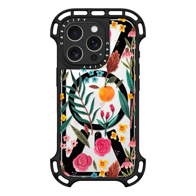 Ploypisut x CASETiFY iPhone 16 Pro Case Black ウルトラ バウンスケース MagSafe対応 Fresh Floral Ploypisut x CASETiFY iPhone 16 Pro Case Black ウルトラ バウンスケース MagSafe対応 Fresh Floral