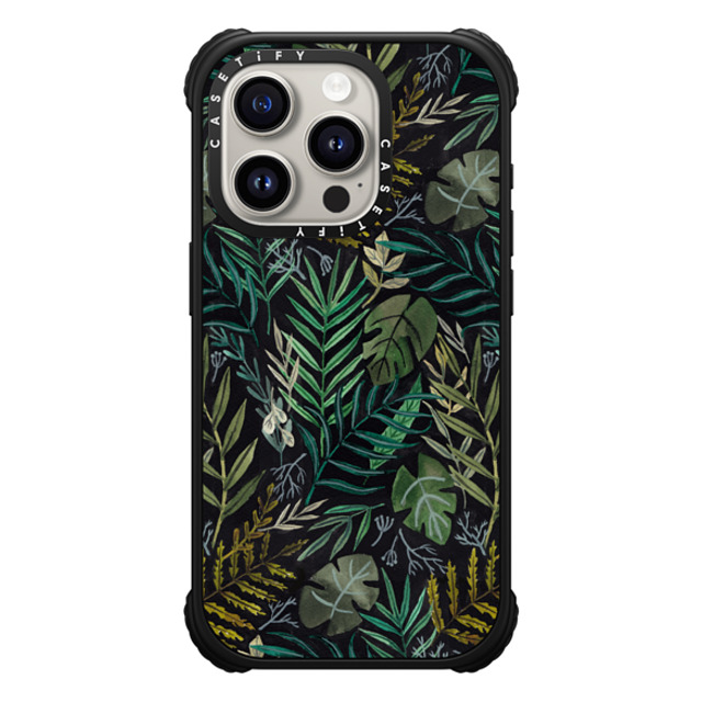 Ploypisut x CASETiFY iPhone 15 Pro Case Matte Black ウルトラ インパクトケース MagSafe 対応 Night Foliage Ploypisut x CASETiFY iPhone 15 Pro Case Matte Black ウルトラ インパクトケース MagSafe 対応 Night Foliage