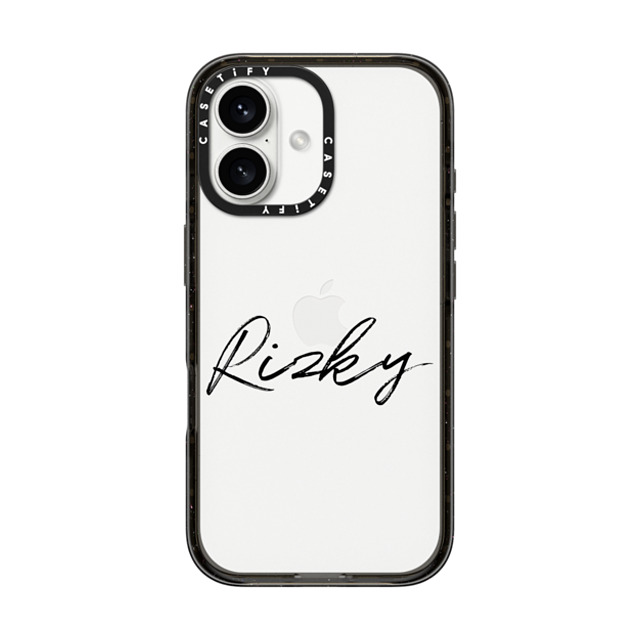 CASETiFY iPhone 16 ケース ブラック インパクトケース Custom Case - Rizky