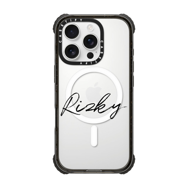 CASETiFY iPhone 16 Pro Case Black ウルトラ インパクトケース MagSafe 対応 Custom Case - Rizky CASETiFY iPhone 16 Pro Case Black ウルトラ インパクトケース MagSafe 対応 Custom Case - Rizky