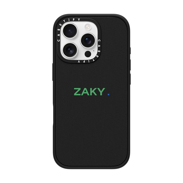 CASETiFY iPhone 16 Pro ケース マットブラック インパクトケース MagSafe対応 Custom Case - zaky.