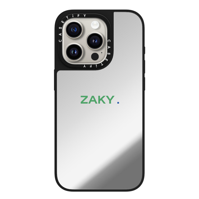 CASETiFY iPhone 15 Pro Case Silver on Black ミラーケース MagSafe対応 Custom Case - zaky. CASETiFY iPhone 15 Pro Case Silver on Black ミラーケース MagSafe対応 Custom Case - zaky.