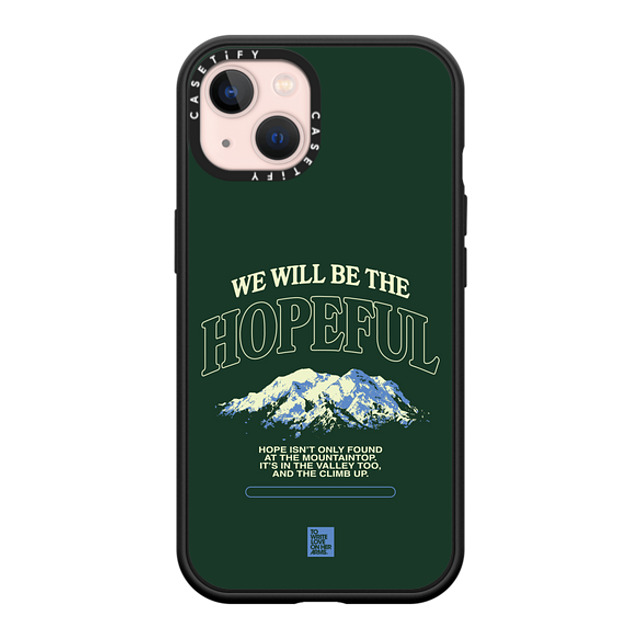 TWLOHA x CASETiFY iPhone 13 ケース マットブラック インパクトケース MagSafe対応 The Climb Up