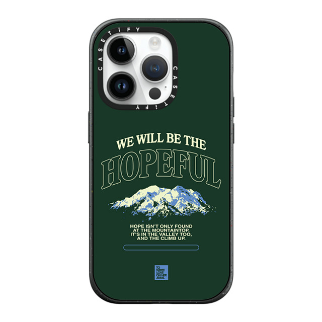 TWLOHA x CASETiFY iPhone 14 Pro ケース マットブラック インパクトケース MagSafe対応 The Climb Up