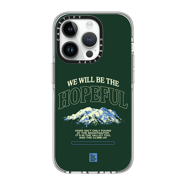 TWLOHA x CASETiFY iPhone 14 Pro ケース クリア クリア ケース MagSafe対応 The Climb Up