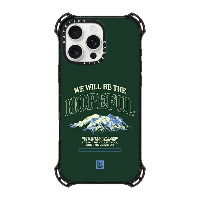 TWLOHA x CASETiFY iPhone 16 Pro Max ケース ブラック バウンスケース The Climb Up