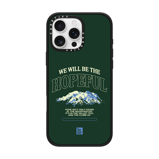 TWLOHA x CASETiFY iPhone 16 Pro Max ケース マットブラック インパクトケース MagSafe対応 The Climb Up