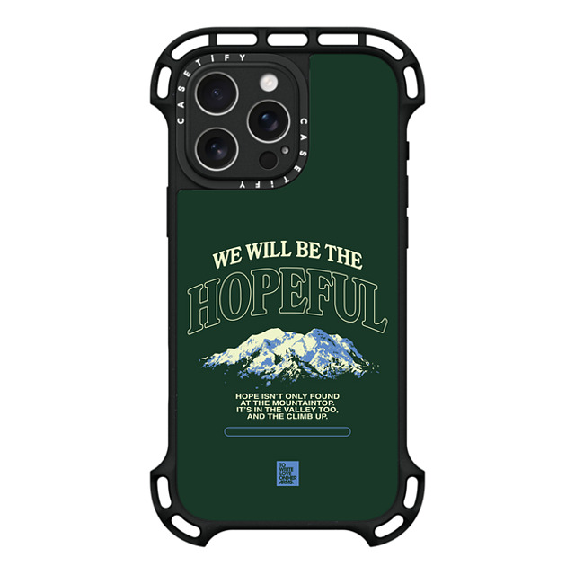 TWLOHA x CASETiFY iPhone 16 Pro Max ケース ブラック ウルトラ バウンスケース MagSafe対応 The Climb Up