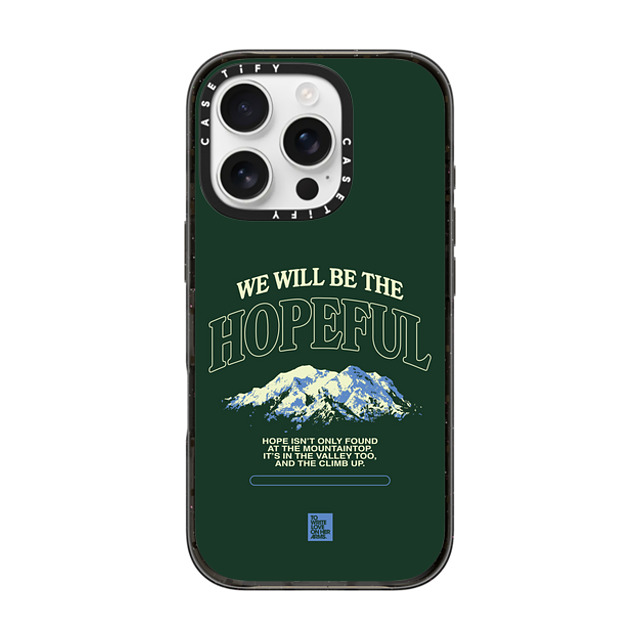 TWLOHA x CASETiFY iPhone 16 Pro ケース ブラック インパクトケース MagSafe対応 The Climb Up