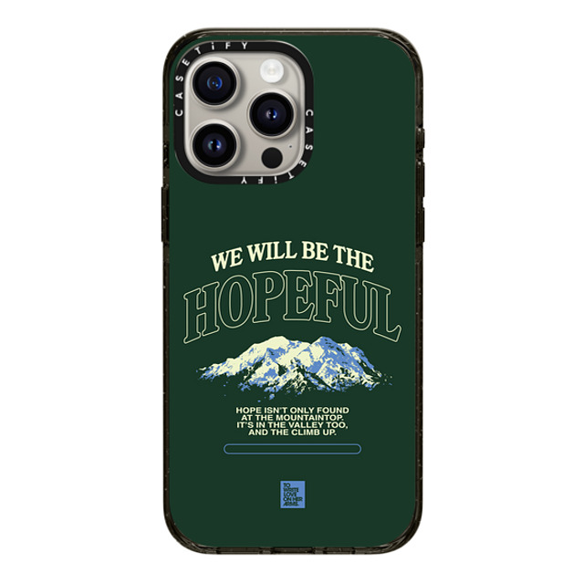 TWLOHA x CASETiFY iPhone 15 Pro Max ケース ブラック インパクトケース The Climb Up