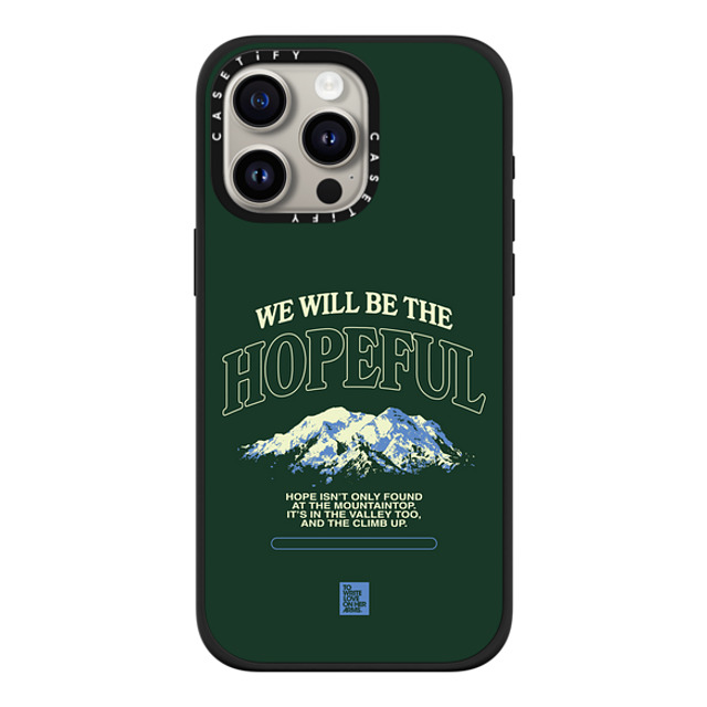 TWLOHA x CASETiFY iPhone 15 Pro Max ケース マットブラック インパクトケース MagSafe対応 The Climb Up