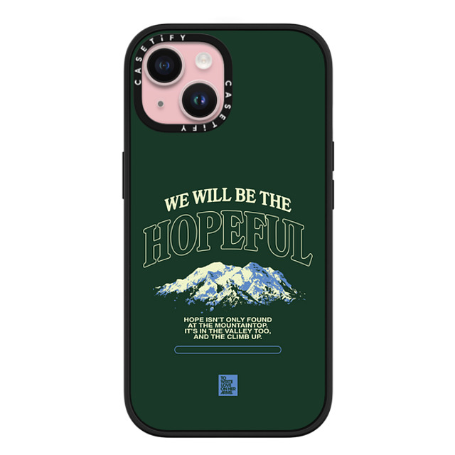 TWLOHA x CASETiFY iPhone 15 ケース マットブラック インパクトケース MagSafe対応 The Climb Up